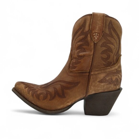 Ariat Chandler Women's Size 9C W Naturally Distressed Brown Leather Western Boot - Picture 6 of 16